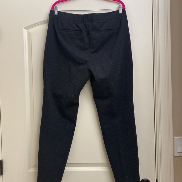 J. Jill Ponte Slim Leg Pants Womens Pull On Elastic Waist Sz L Charcoal Gray - Picture 3 of 10